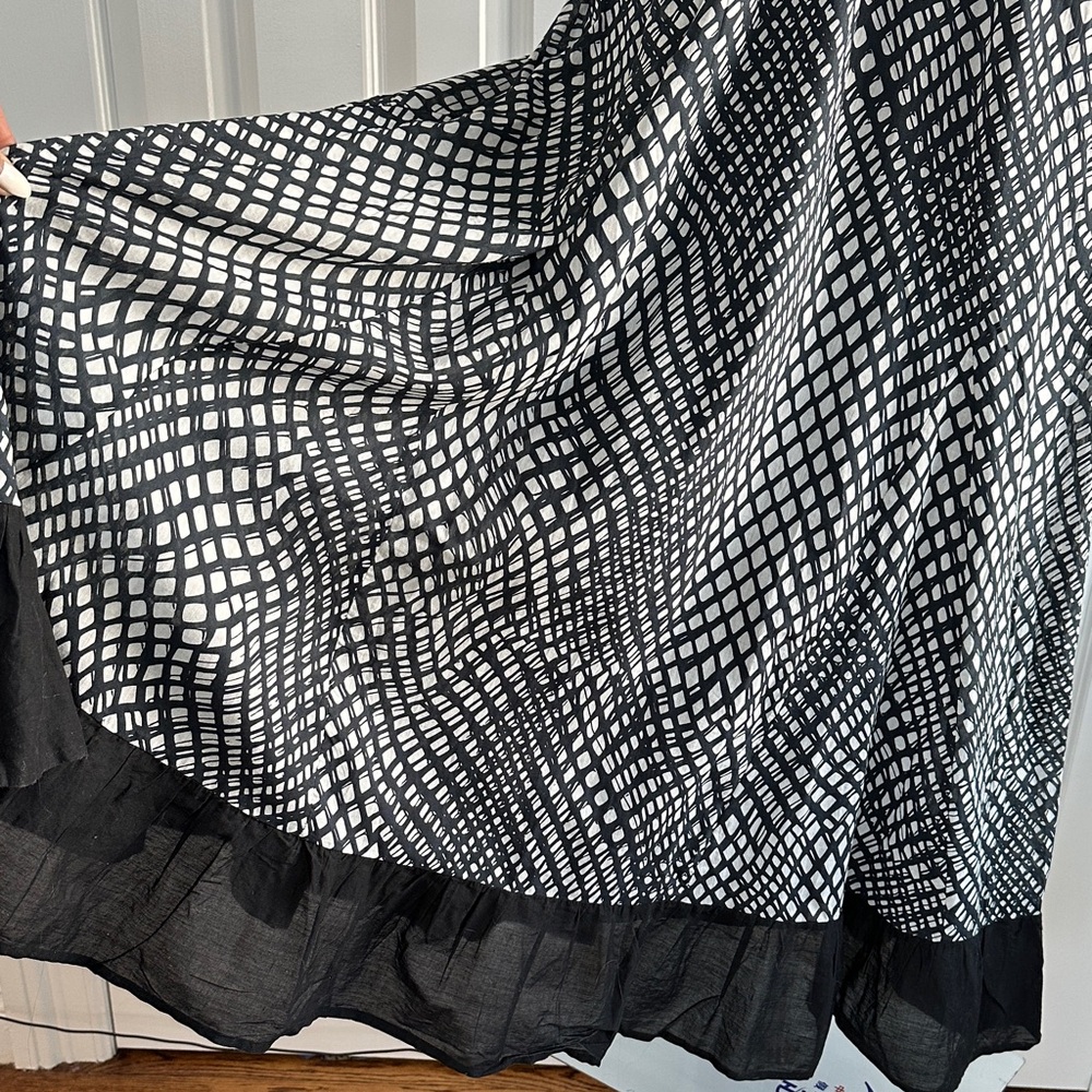 NWT Du Paradis Aralia Halter Empire Waist 100% Cotton Boho Vacation Midi Dress L - Picture 7 of 17
